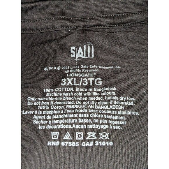 Saw Jigsaw Billy Puppet 3XL I Want You to Play a Game Black T Shirt Official - Picture 5 of 5